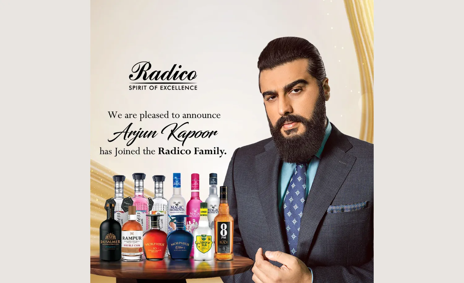 Radico teams up with Arjun Kapoor for its Premium Brands